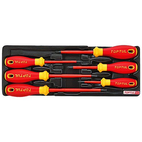 6Pc VDE Insul Slotted & Phillips S/driver Set